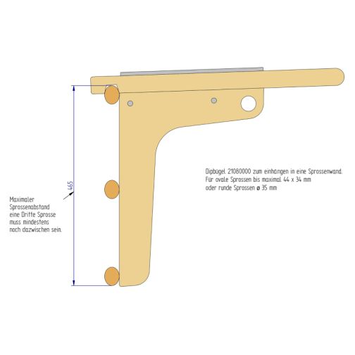 Pedalo® Dip Bars for Climbing Wall