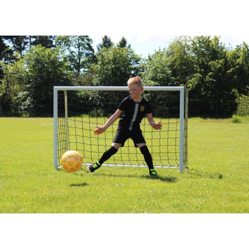 Kübler Sport® Mini Training Goal FUN with octagonal profile and foldable net brackets