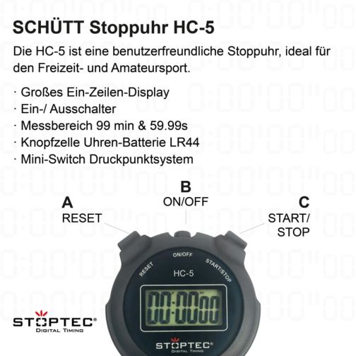 STOPTEC® Stopwatch HC-5