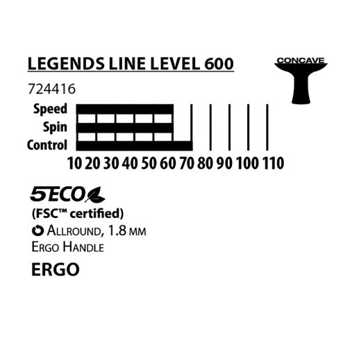 Donic-Schildkröt®  Table Tennis Racket Legends 600 FSC