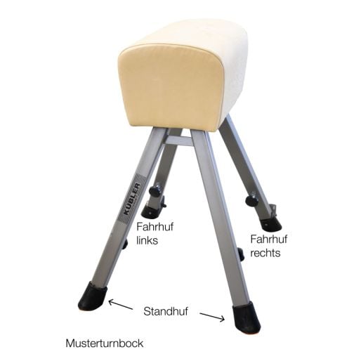Vulkollan® Hooves for vaulting horses