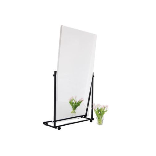 Foil mirror with rolling stand