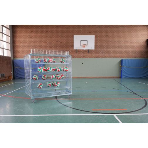 Shelf trolley with basket attachment ADB 1500
