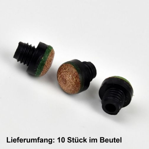 Screw-on leather tips Ø 12 mm