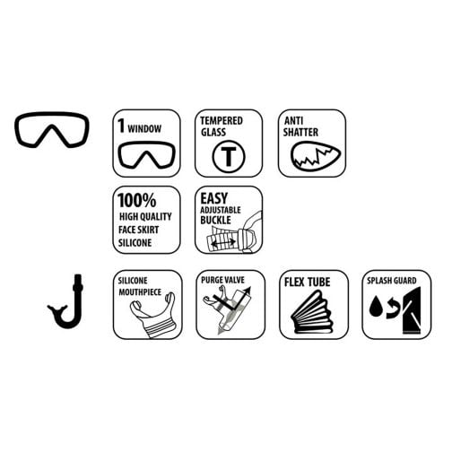 Schildkröt® Snorkel Set FIJI 2-piece