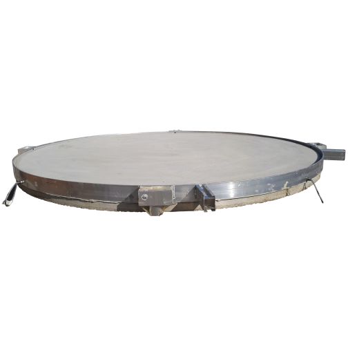 Shot put ring with concrete plate