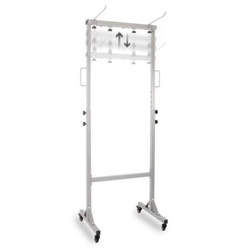 Mat trolley for gymnastics mats with eyelets