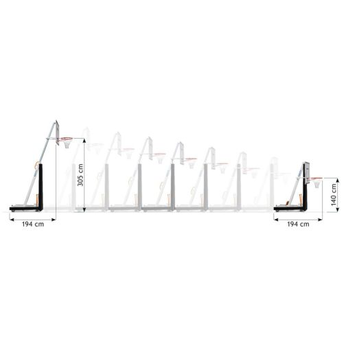 Schelde® Basketball System SAM School 3x3