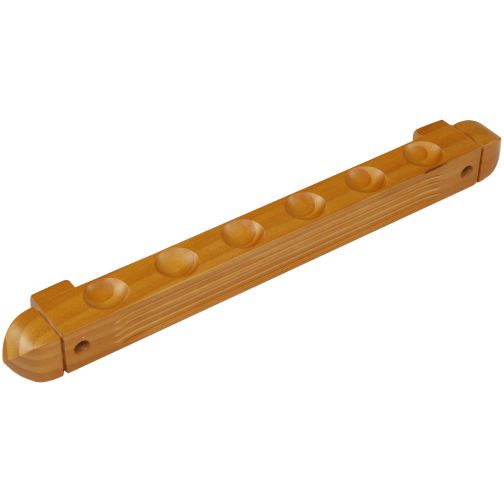 Wall mount for 6 billiard cues.