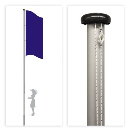 Flagpole Type MA with External Hoisting Rope