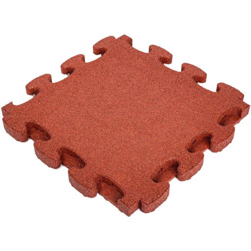 Fall protection mat 3D-PUZZLE, red