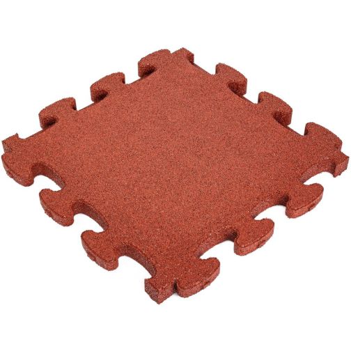 Fall protection mat 3D-PUZZLE, red