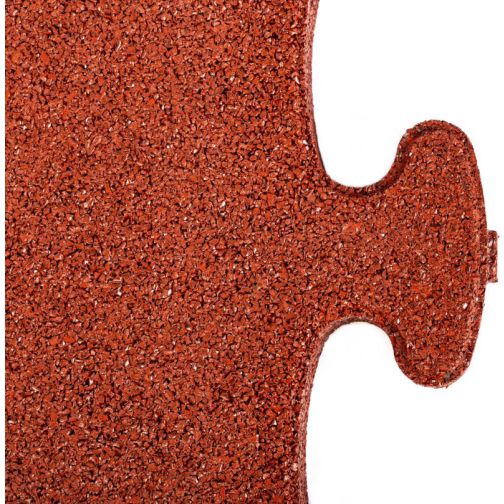 Fall protection mat 3D-PUZZLE, red