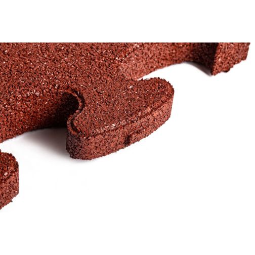 Fall protection mat 3D-PUZZLE, red