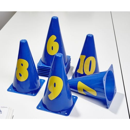 tanga sports® Marking Cones with Numbers