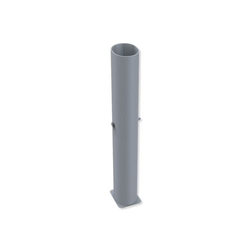 Beach ground socket, oval, for embedding in concrete
