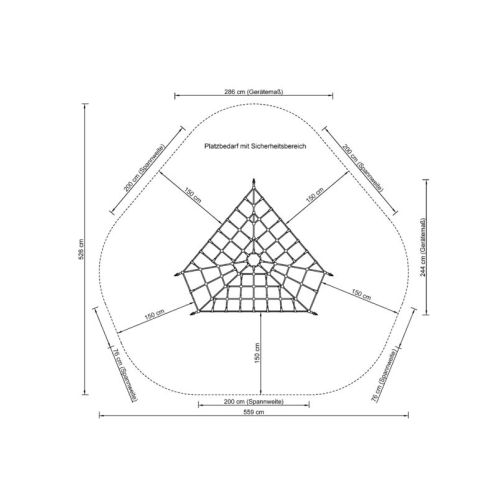 Balance & Climbing Park Element Triangle Net