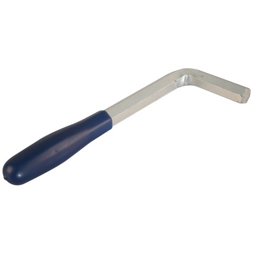 Galvanized lever.