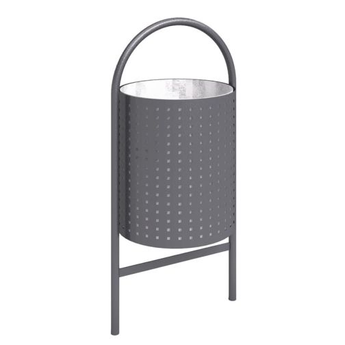 Round Waste Bin 60 l, Steel