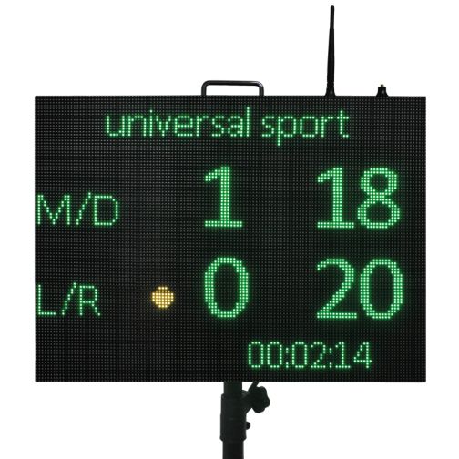 Display device SCORLI including tripod