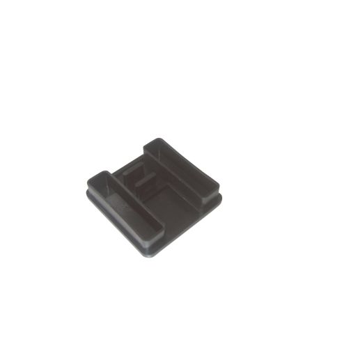 Black plastic cap