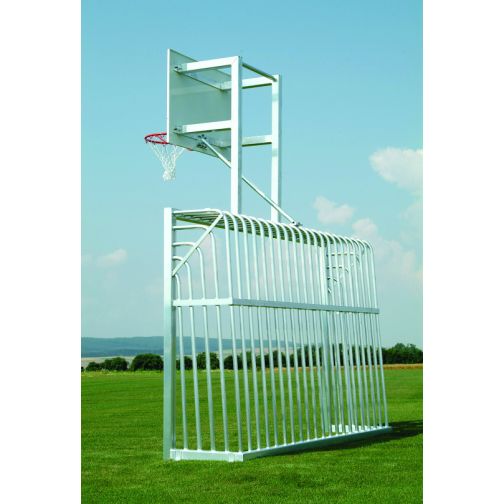 Kübler Sport® Street Soccer Goal ALU SOLID with Basketball Practice System