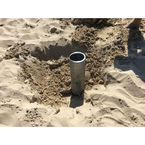 Anchor plate with sleeve element 120 x 100 mm
