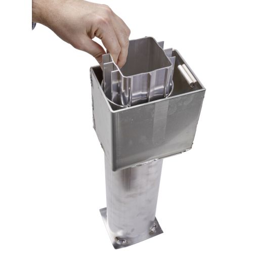 Combination ground sleeve with lid