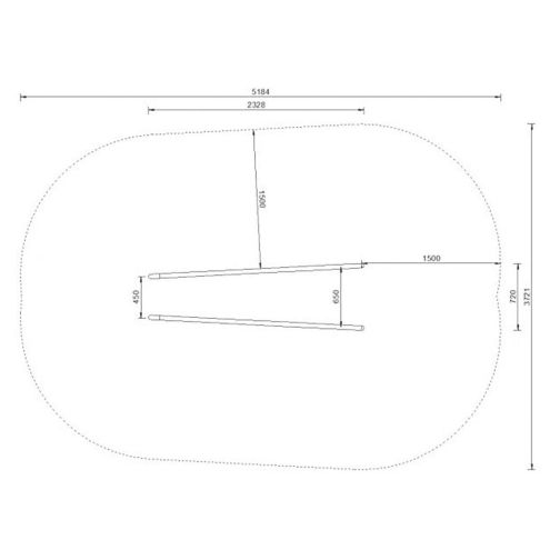 4FCIRCLE® Station Dips Bars 2-fold