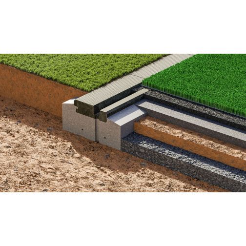 FormaTurf® TrionStein Edging Stone for Sports Surfaces and Artificial Turf