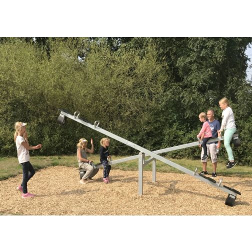 PLAYPARC® Metal Seesaw Four-Seater