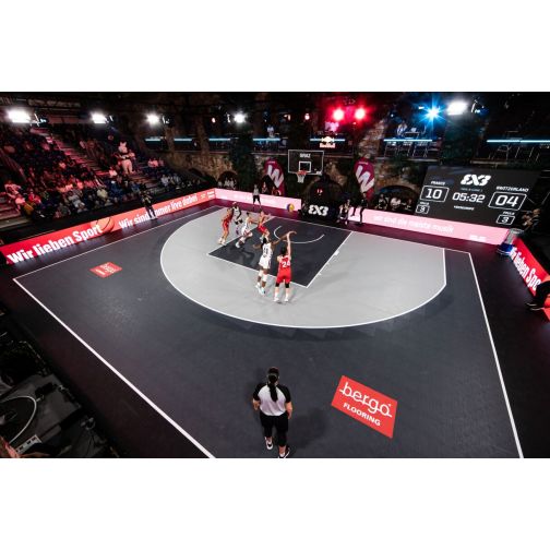 Bergo® sports flooring for Basketball Court 3x3 FIBA version
