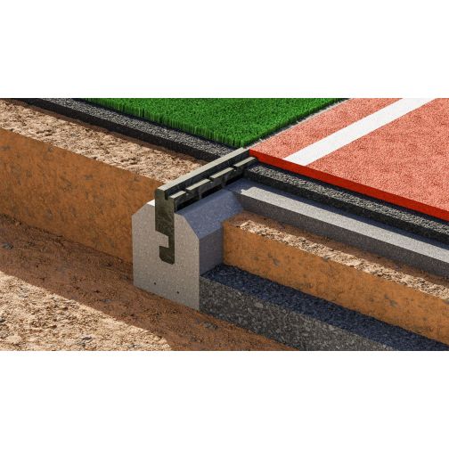 FormaTurf® TrionStein Edging Stone for Sports Surfaces and Artificial Turf