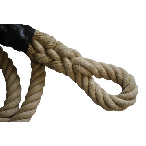 Climbing rope with loop