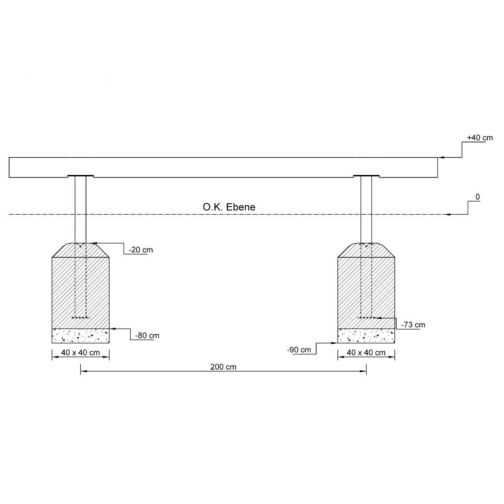 PLAYPARC® Balance & Climbing Park Element Balance Beam