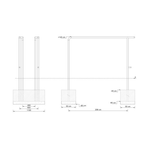 4FCIRCLE® Station Dips Bars 2-fold