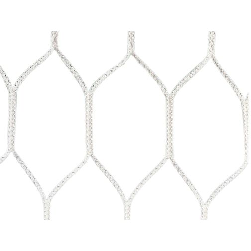 Soccer goal net, solid color, with hexagonal mesh