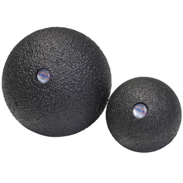 BLACKROLL Sport 2000 NOS Ball 12 Cm – Ballon Massage Fascia Noir/Vert, Auto-Massage Profond