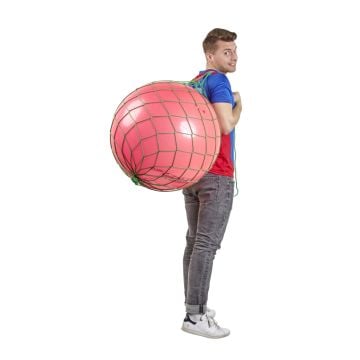 Ball net for exercise balls