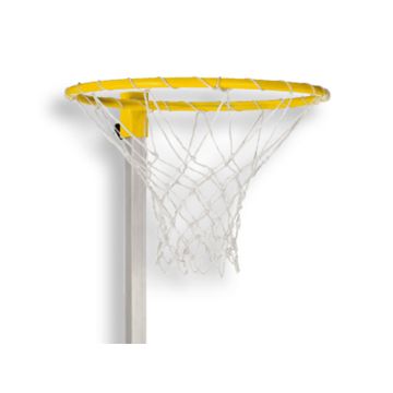 Basketball hoop nets with attachment string