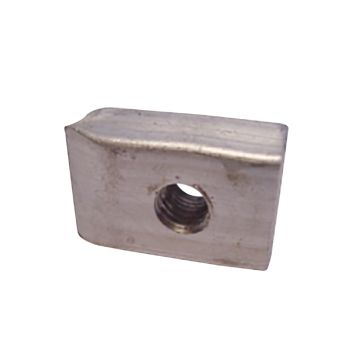 Aluminum nut pieces, rectangular