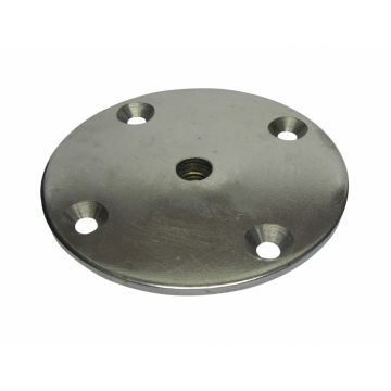 Ground mounting plate for handball goals
