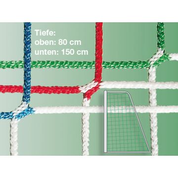 Youth soccer goal net with hexagonal mesh