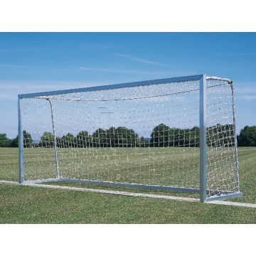 Mobile youth soccer goal with square profile
