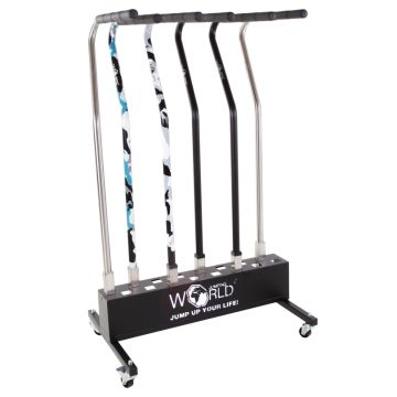 Carriage for handles of the Original professional WORLD JUMPING® Trampoline