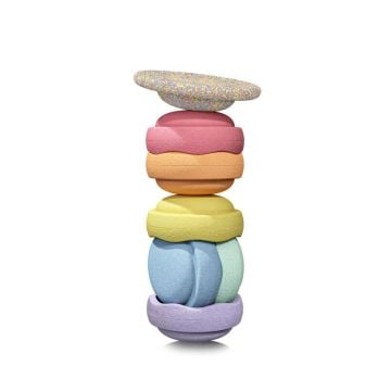 Stapelstein® Rainbow Set Pastel, 7-piece set