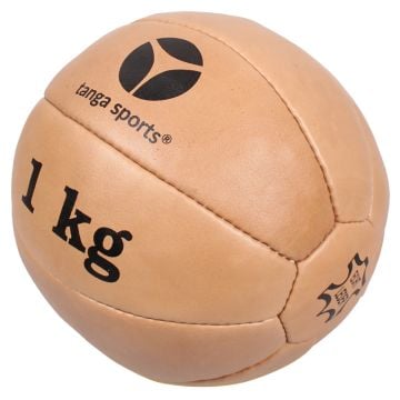 tanga sports® Leather Medicine Ball