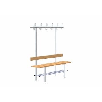 rontec® changing bench with wardrobe and shoe rack, one-sided