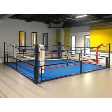 Mobile Boxing Ring including mat