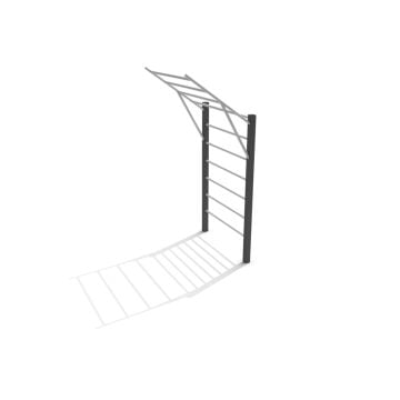 Calisthenics ladder with outrigger